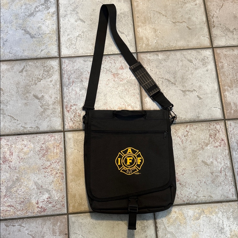 AFF Black and Gold Messenger Bag